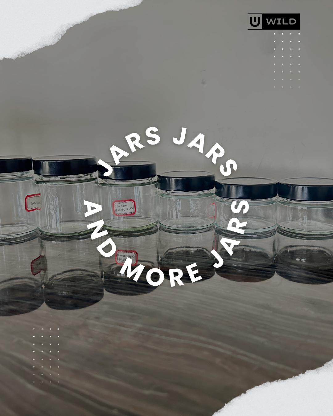 Food safe jars 200ml and 100ml